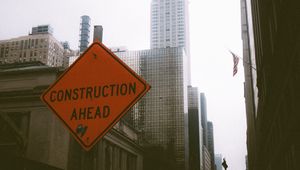 Preview wallpaper city, building, sign, inscription