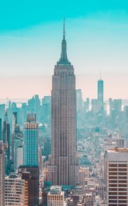 Preview wallpaper city, buildings, aerial view, skyscrapers, new york, usa