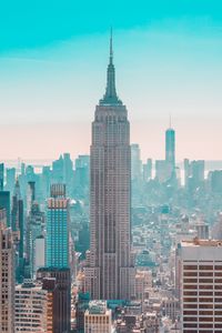 Preview wallpaper city, buildings, aerial view, skyscrapers, new york, usa