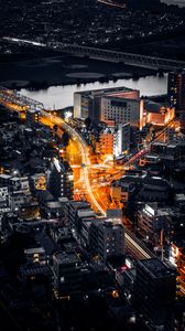 Preview wallpaper city, buildings, aerial view, tokyo, japan