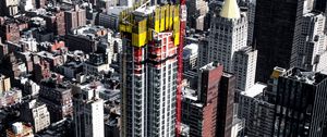 Preview wallpaper city, buildings, aerial view, skyscrapers, architecture, metropolis