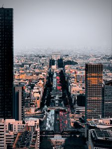 Preview wallpaper city, buildings, aerial view, architecture, paris, france