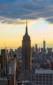 Preview wallpaper city, buildings, aerial view, metropolis, architecture, new york, usa