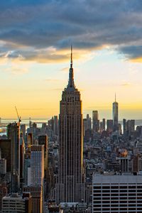 Preview wallpaper city, buildings, aerial view, metropolis, architecture, new york, usa