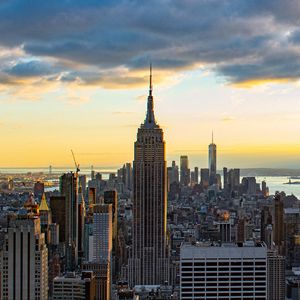 Preview wallpaper city, buildings, aerial view, metropolis, architecture, new york, usa