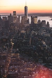 Preview wallpaper city, buildings, aerial view, metropolis, new york, usa