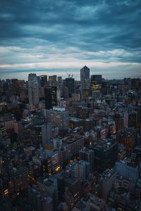 Preview wallpaper city, buildings, aerial view, metropolis, architecture, skyscrapers