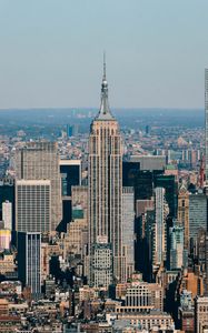 Preview wallpaper city, buildings, aerial view, metropolis, architecture, new york