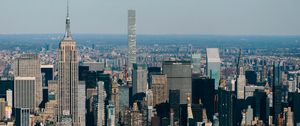 Preview wallpaper city, buildings, aerial view, metropolis, architecture, new york