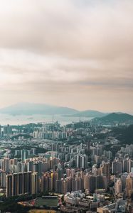 Preview wallpaper city, buildings, aerial view, architecture, hong kong