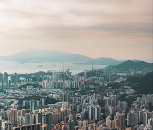 Preview wallpaper city, buildings, aerial view, architecture, hong kong