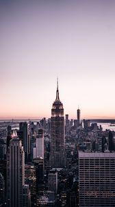 Preview wallpaper city, buildings, aerial view, architecture, metropolis, new york