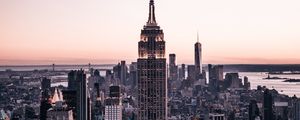 Preview wallpaper city, buildings, aerial view, architecture, metropolis, new york