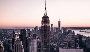 Preview wallpaper city, buildings, aerial view, architecture, metropolis, new york