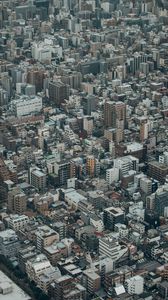 Preview wallpaper city, buildings, aerial view, metropolis
