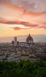 Preview wallpaper city, buildings, aerial view, architecture, old