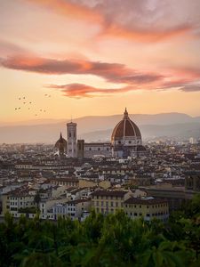 Preview wallpaper city, buildings, aerial view, architecture, old