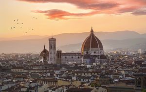 Preview wallpaper city, buildings, aerial view, architecture, old