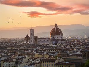 Preview wallpaper city, buildings, aerial view, architecture, old
