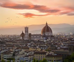 Preview wallpaper city, buildings, aerial view, architecture, old