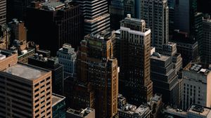 Preview wallpaper city, buildings, aerial view, architecture, new york