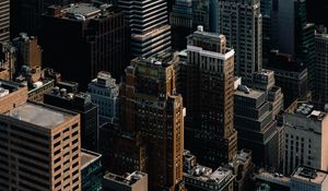 Preview wallpaper city, buildings, aerial view, architecture, new york