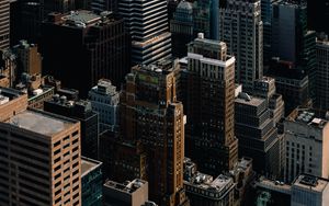 Preview wallpaper city, buildings, aerial view, architecture, new york