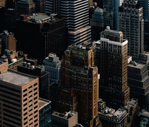 Preview wallpaper city, buildings, aerial view, architecture, new york