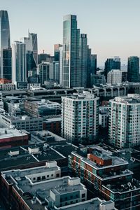 Preview wallpaper city, buildings, aerial view, skyscrapers, metropolis, architecture