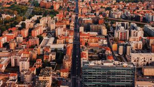 Preview wallpaper city, buildings, aerial view, cityscape, overview