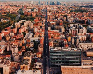 Preview wallpaper city, buildings, aerial view, cityscape, overview