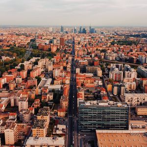 Preview wallpaper city, buildings, aerial view, cityscape, overview