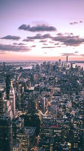 Preview wallpaper city, buildings, aerial view, metropolis, cityscape, new york