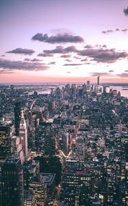 Preview wallpaper city, buildings, aerial view, metropolis, cityscape, new york