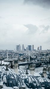 Preview wallpaper city, buildings, aerial view, architecture, istanbul, turkey
