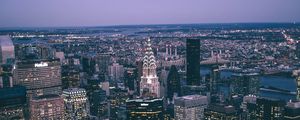 Preview wallpaper city, buildings, aerial view, architecture, cityscape, metropolis, new york