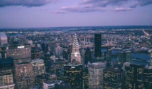 Preview wallpaper city, buildings, aerial view, architecture, cityscape, metropolis, new york