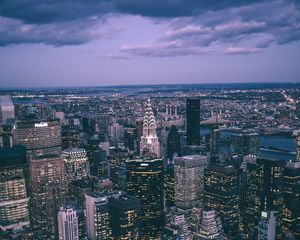 Preview wallpaper city, buildings, aerial view, architecture, cityscape, metropolis, new york