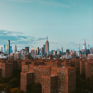 Preview wallpaper city, buildings, aerial view, skyscrapers