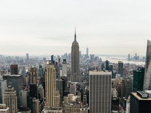 Preview wallpaper city, buildings, aerial view, new york