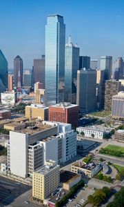 Preview wallpaper city, buildings, aerial view, cityscape