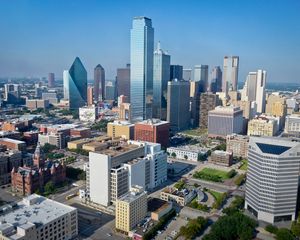 Preview wallpaper city, buildings, aerial view, cityscape