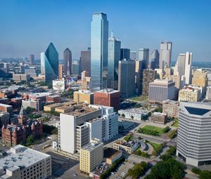 Preview wallpaper city, buildings, aerial view, cityscape