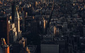 Preview wallpaper city, buildings, aerial view, cityscape, architecture