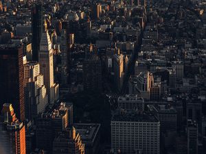 Preview wallpaper city, buildings, aerial view, cityscape, architecture