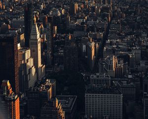 Preview wallpaper city, buildings, aerial view, cityscape, architecture