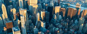 Preview wallpaper city, buildings, aerial view, cityscape, new york