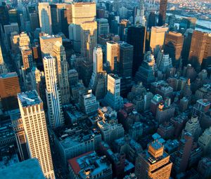 Preview wallpaper city, buildings, aerial view, cityscape, new york