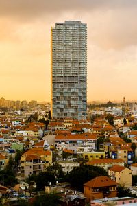 Preview wallpaper city, buildings, aerial view, roofs, cityscape