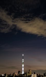 Preview wallpaper city, buildings, architecture, night, panorama